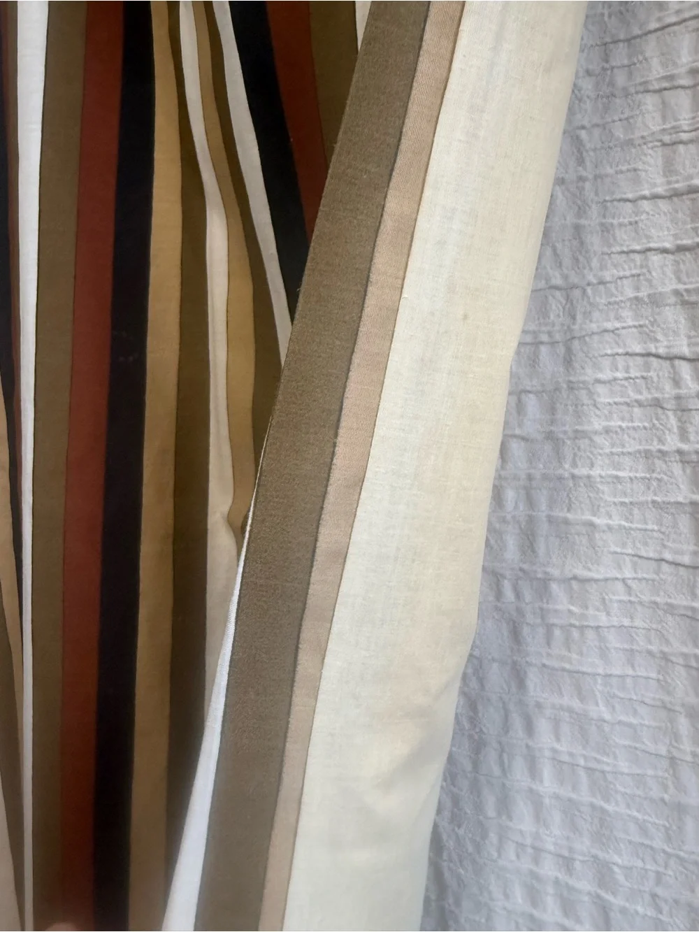 Vintage 1970s era mod design Vera brand drape set.